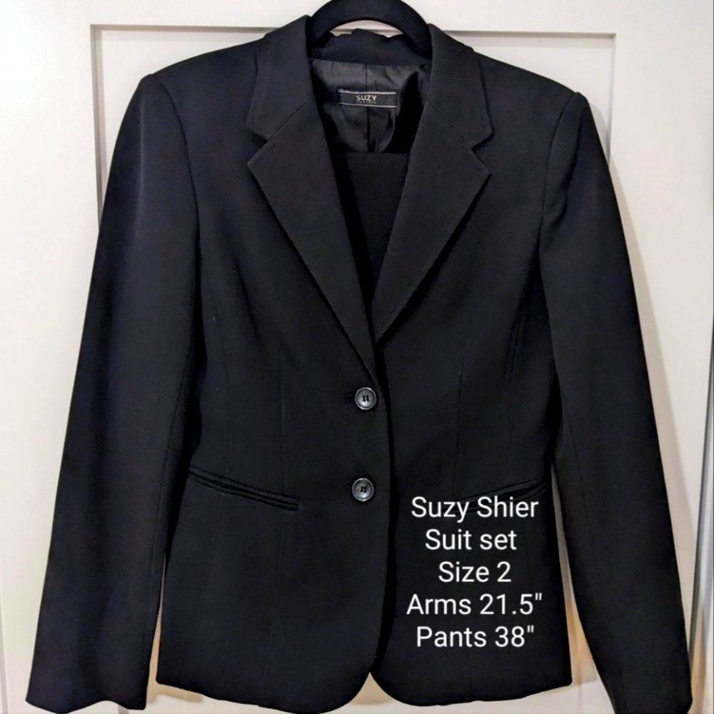 Suit Set by Suzy Shier Size 2 black